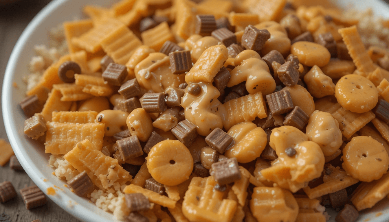 Recipe for Cheez It Peanut Butter and Chocolate