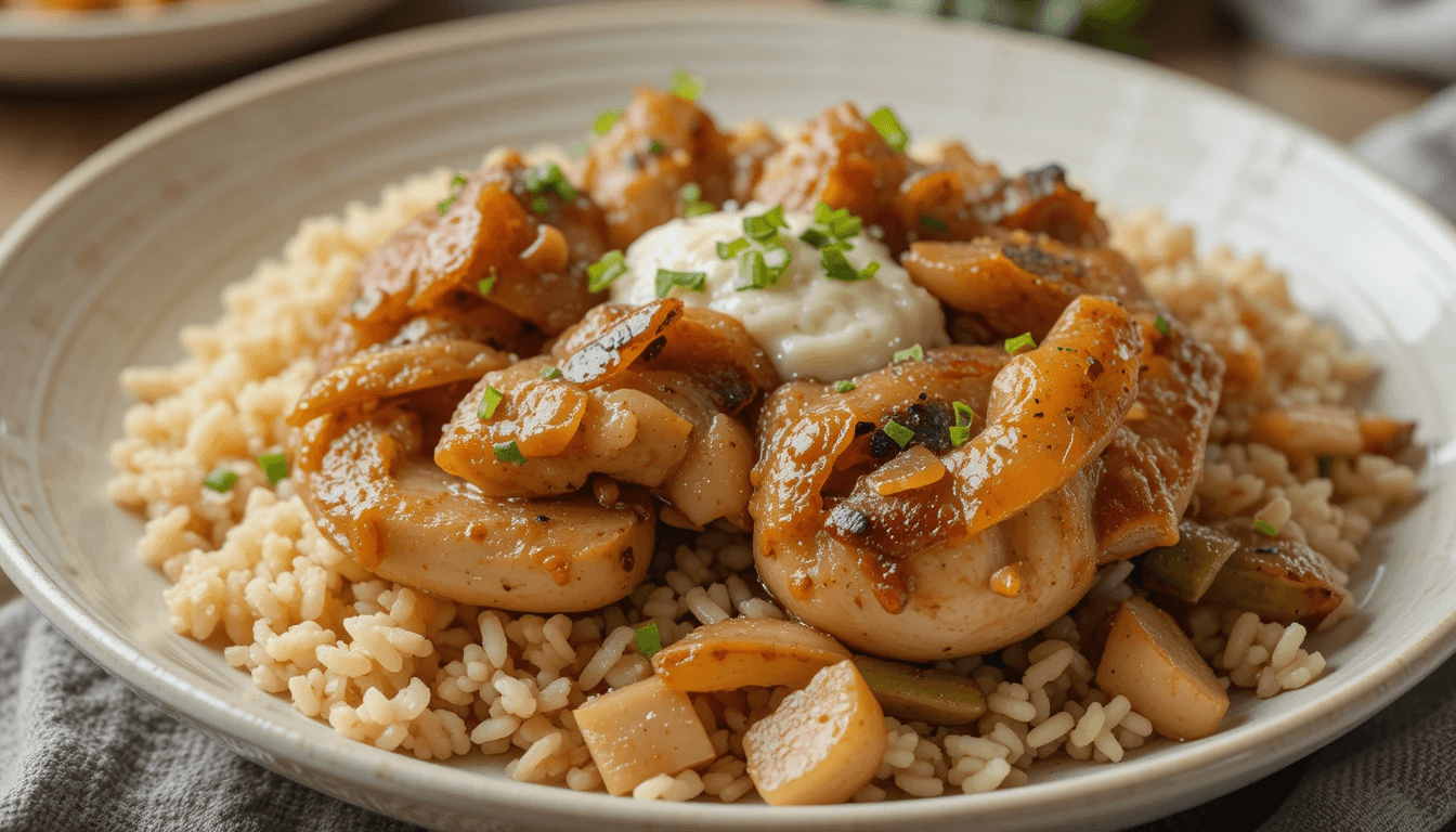 French Onion Chicken and Rice