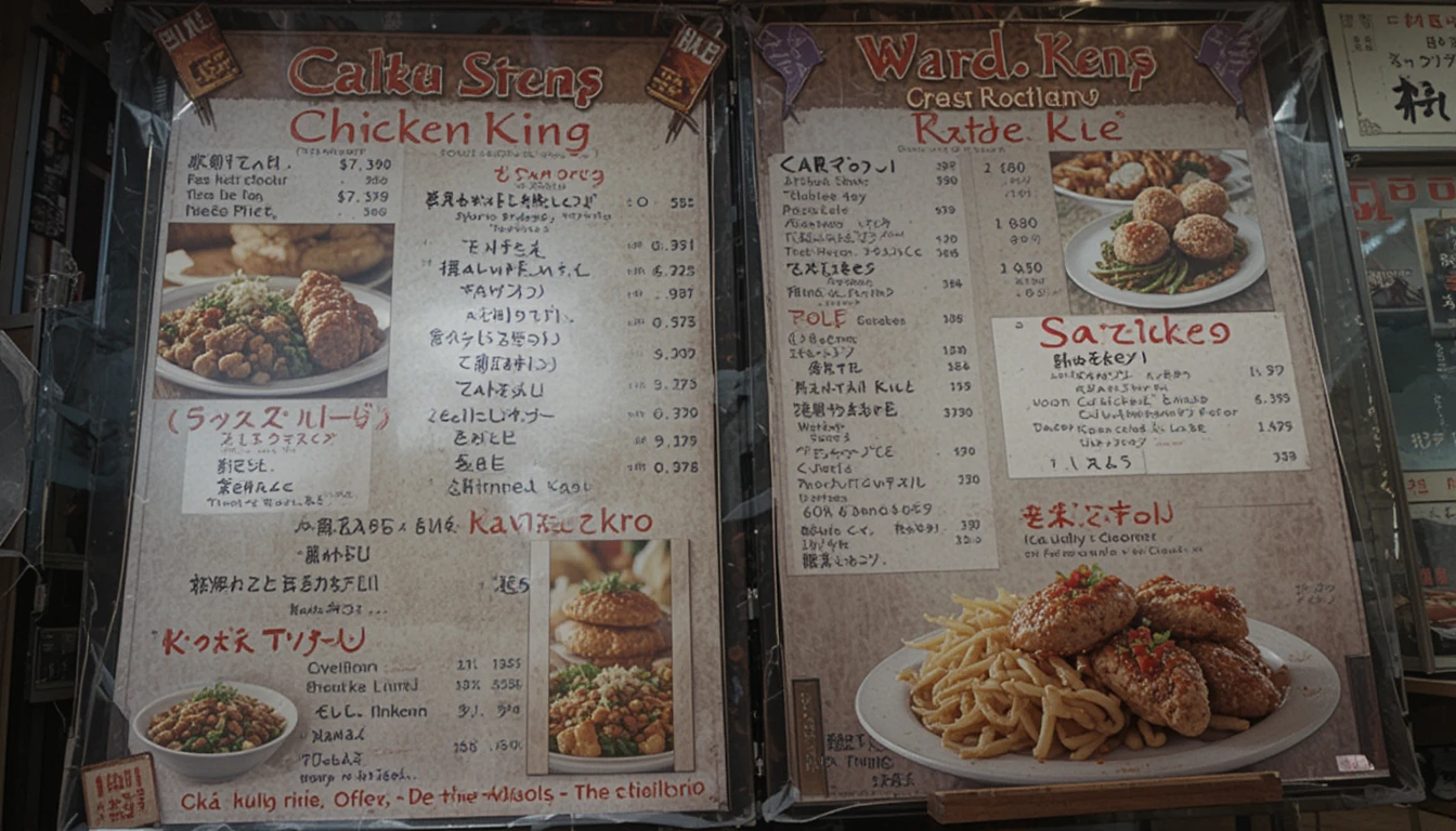 chicken king menu Items