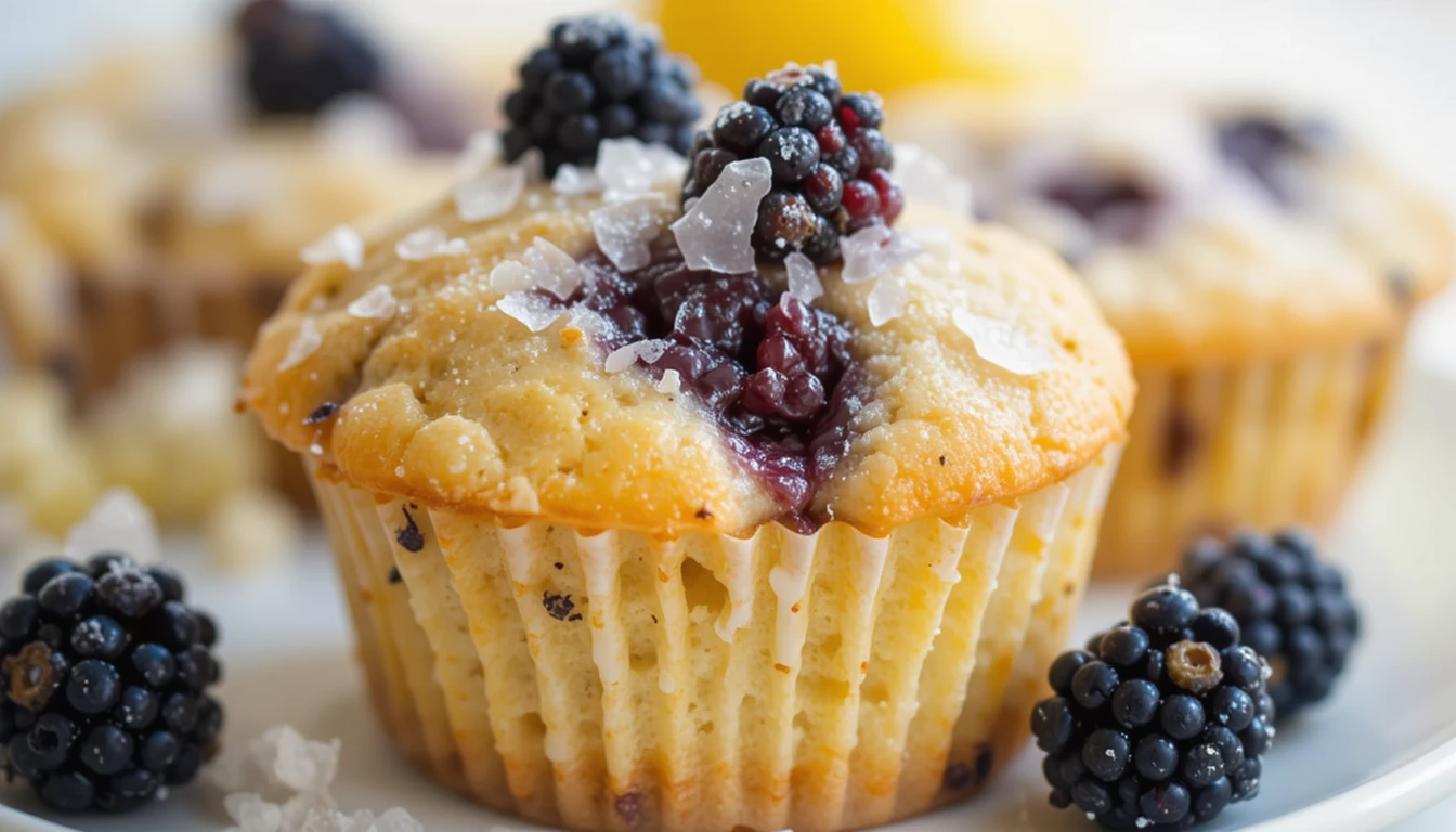 Lemon Blackberry Muffins