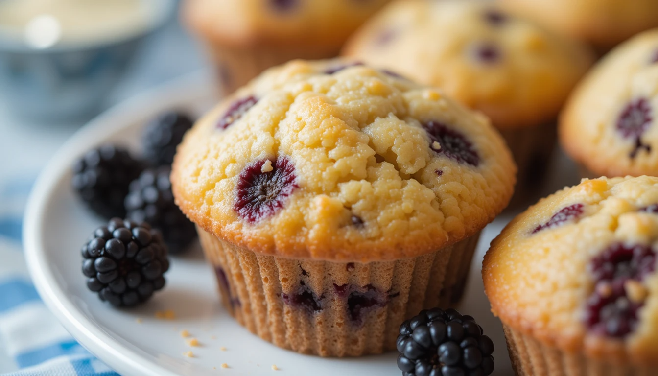 Lemon Blackberry Muffins